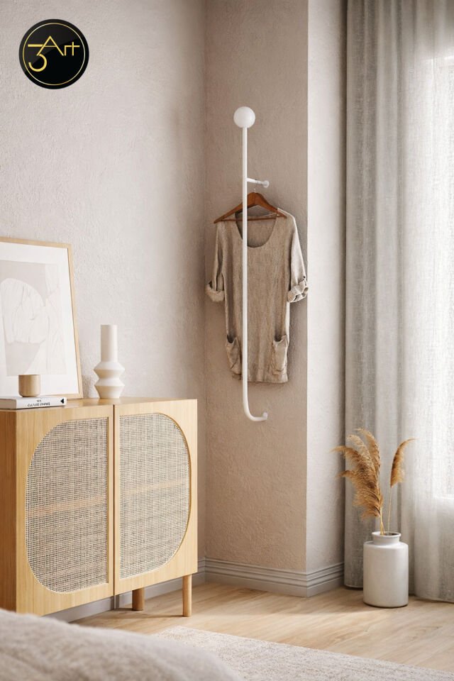 Modern Duvar Askılığı – Minimal Tasarım Portmanto Askı | Antre, Yatak Odası & Banyo Duvar Askısı