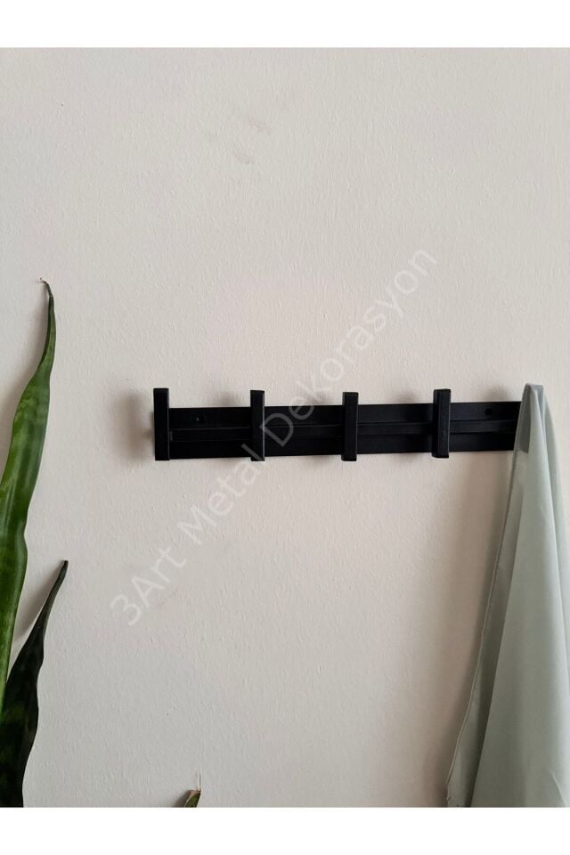 Dekoratif Demir Duvar Askısı - Metal Askılık - Elbise Askısı - Askı