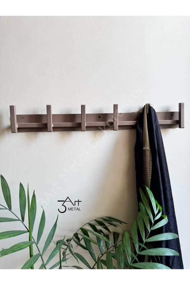 Dekoratif Modern Demir Duvar Askısı - Metal Askılık - Elbise Askısı - Askı