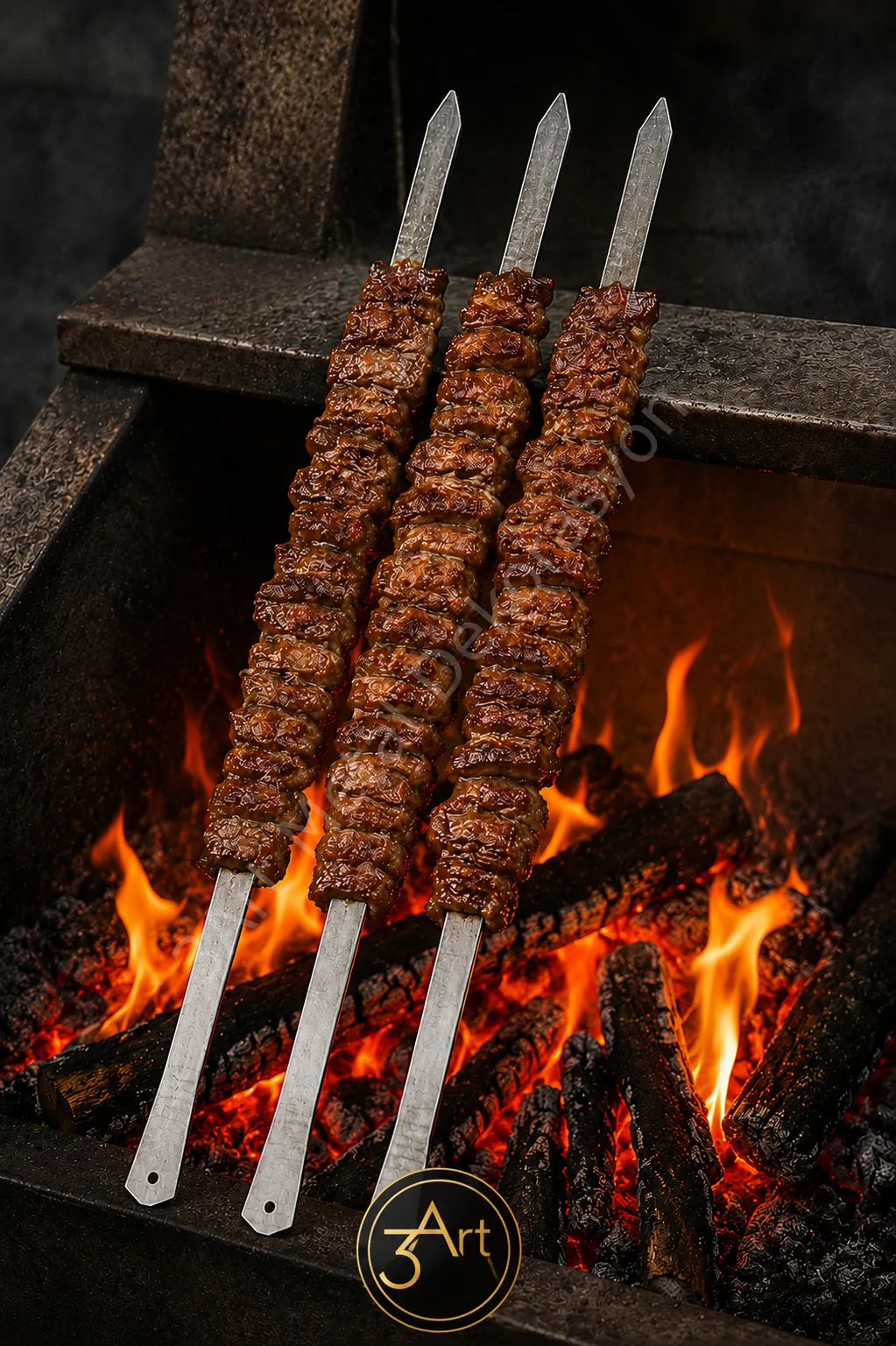 3’lü Cağ Kebabı Şişi