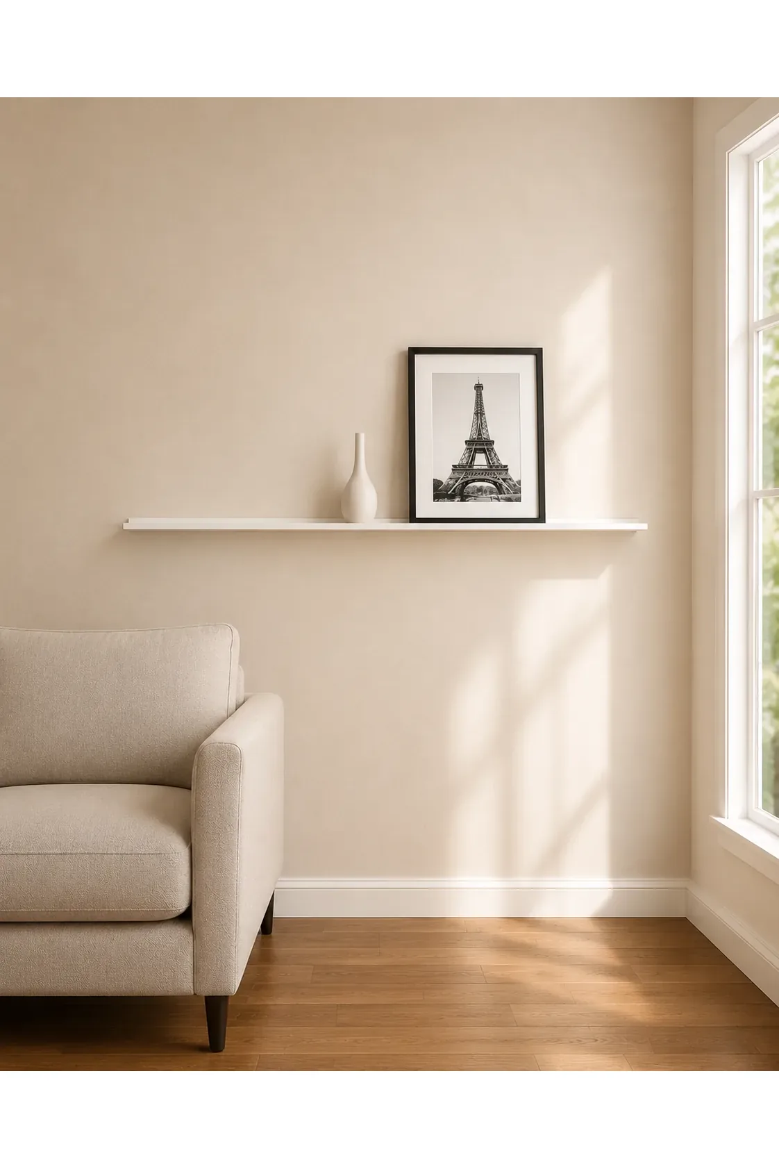 90 Cm Metal Çerçeve Rafı, Duvar Rafı
