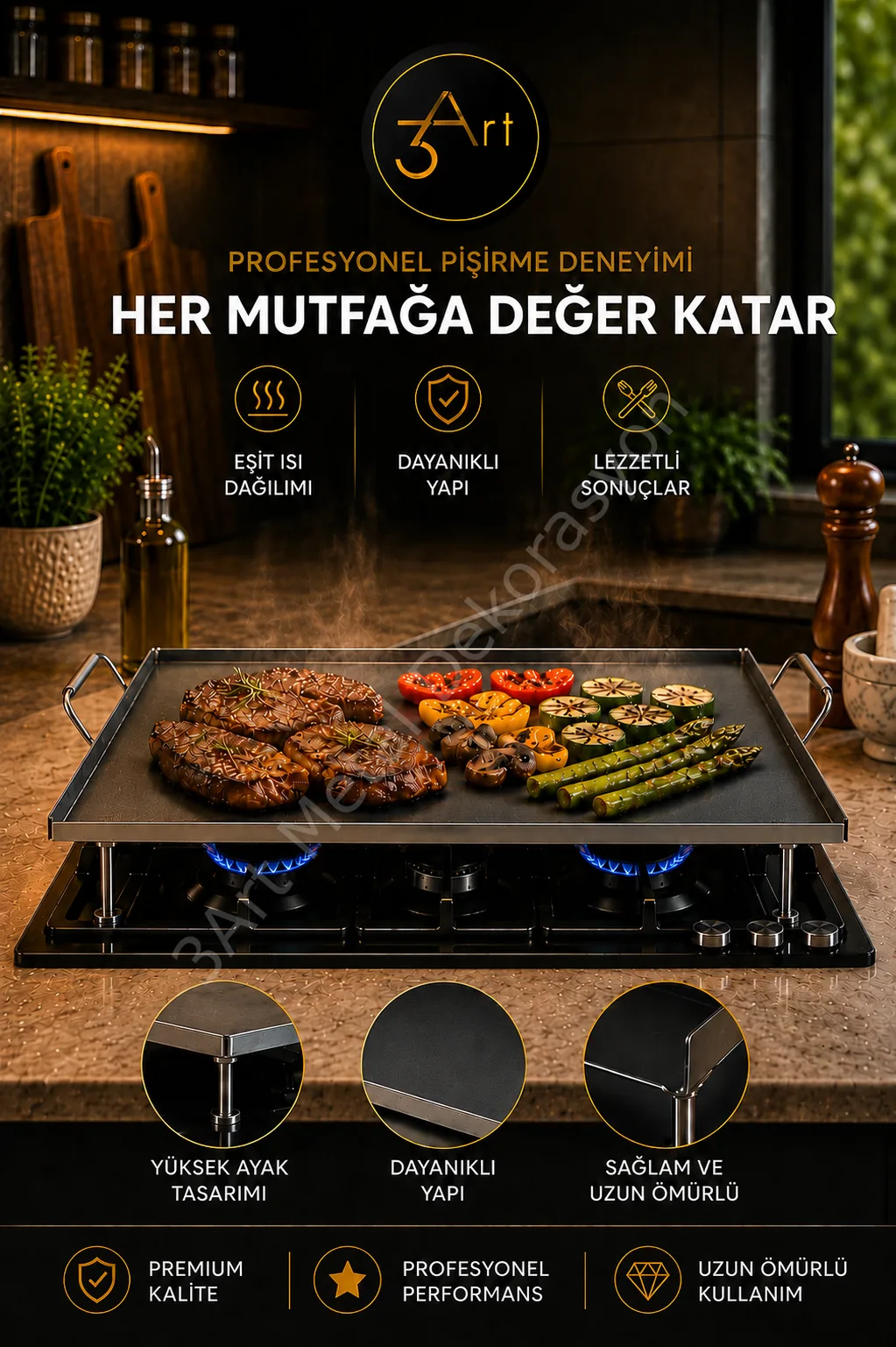 Ayaklı Ocak Üstü Yufka Sacı