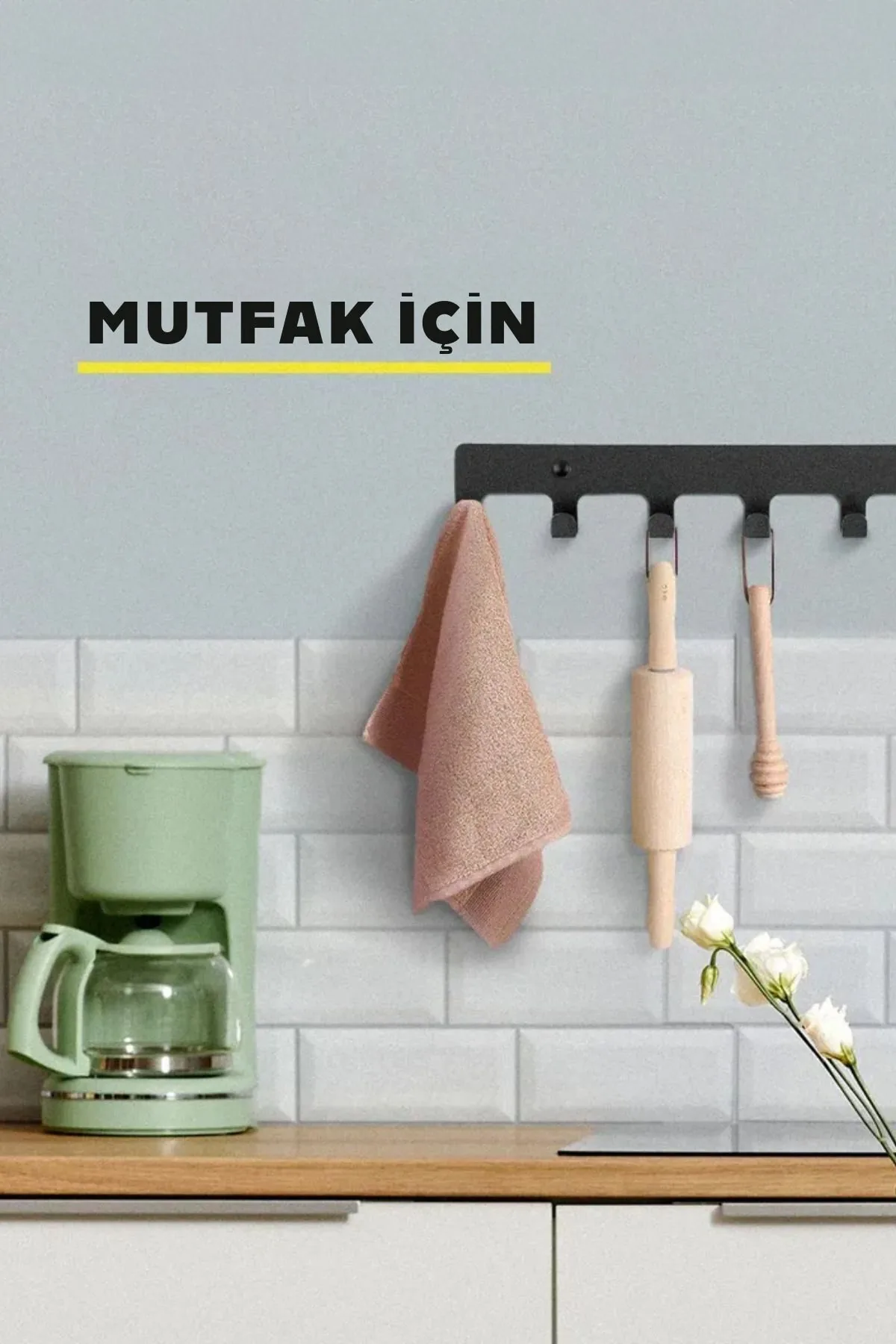Dekoratif Demir Duvar Askısı