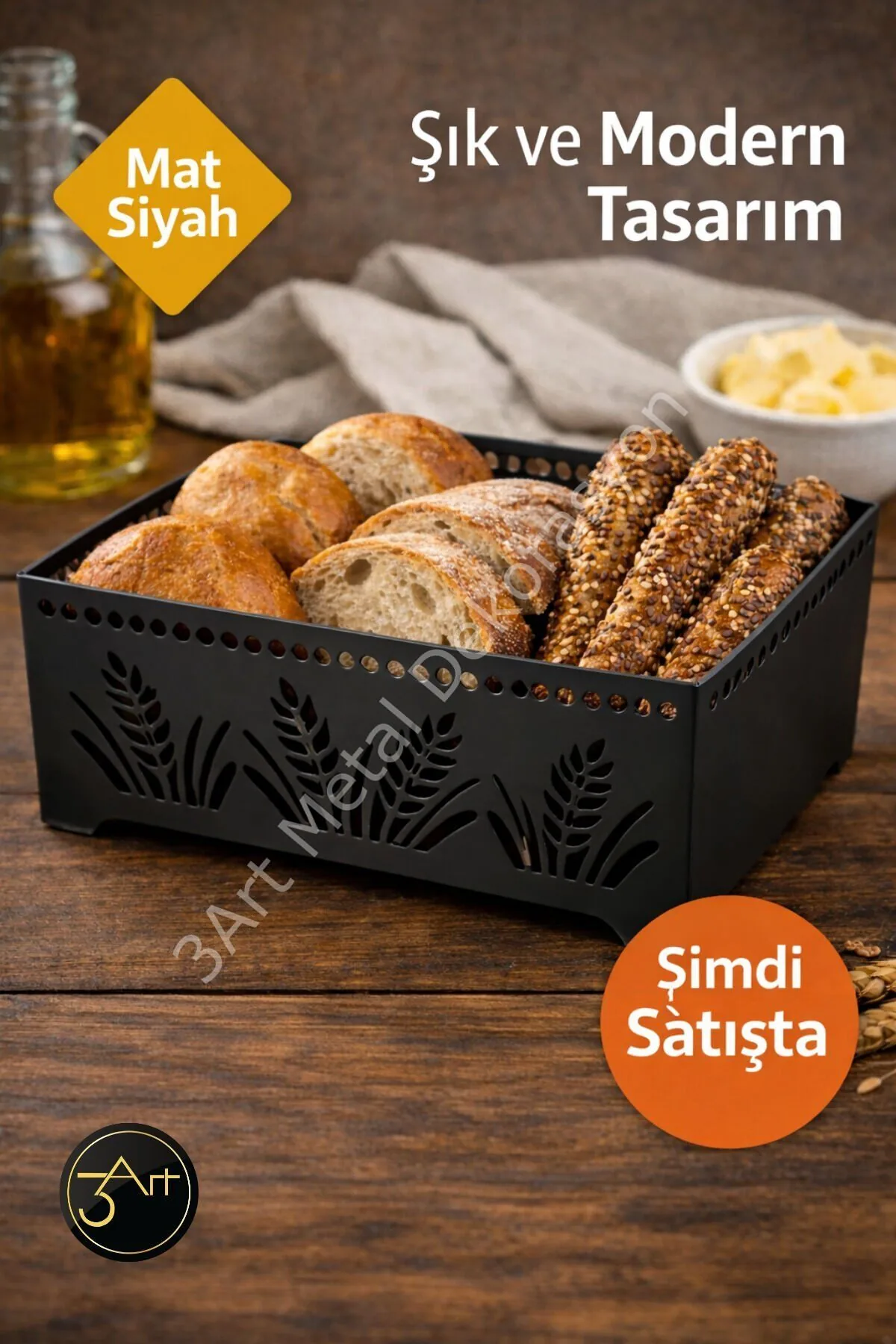 Dekoratif Metal Ekmeklik