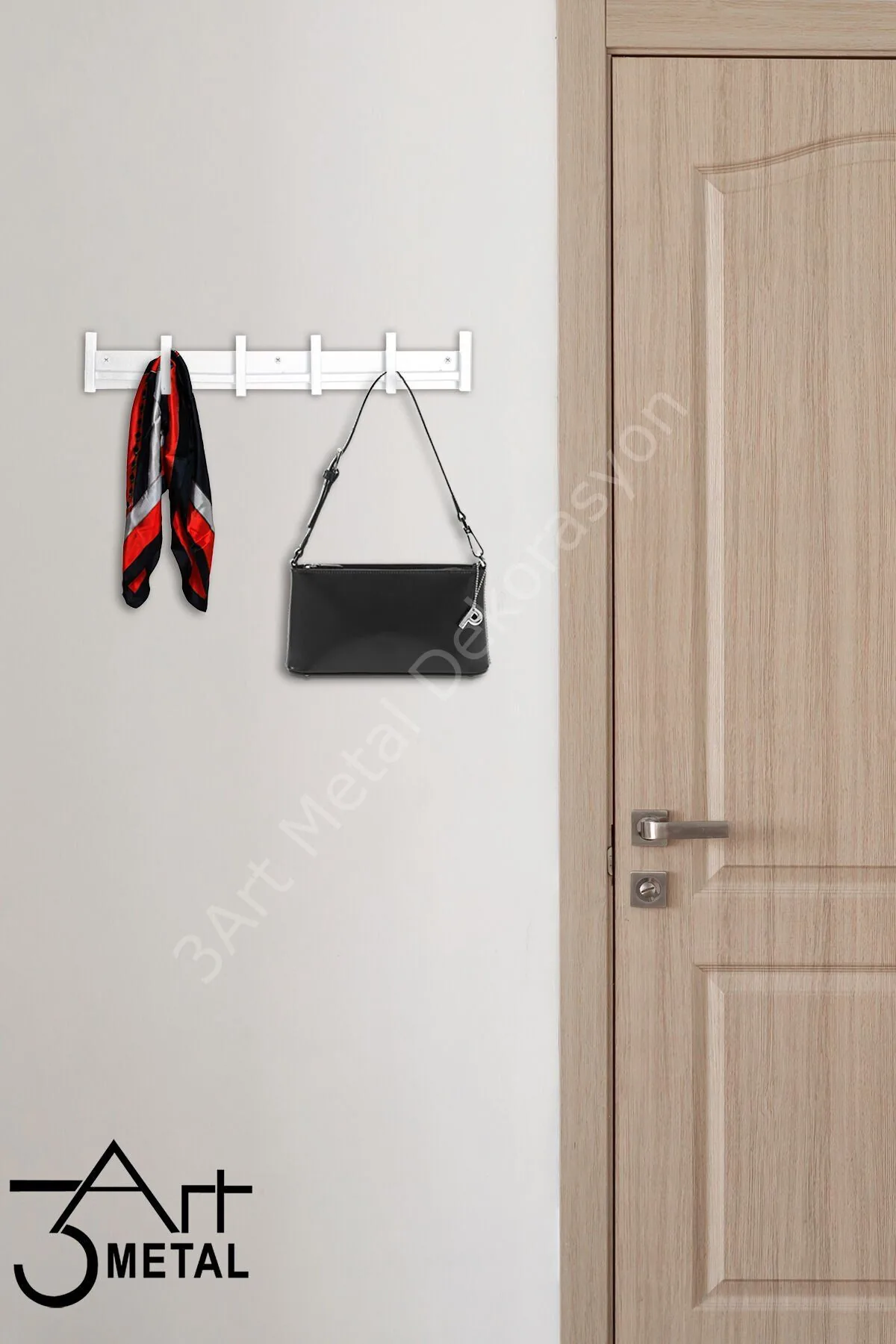 Dekoratif Modern Demir Duvar Askısı