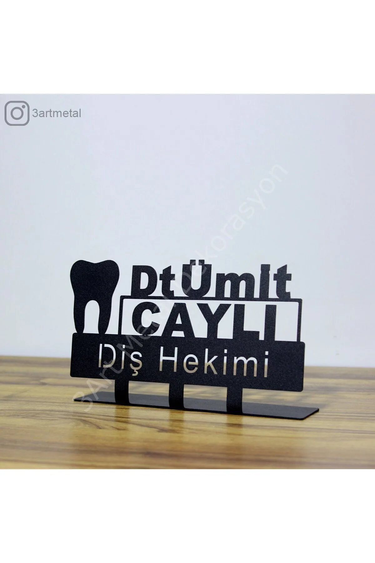 Kişiye Özel Diş Hekimi Masaüstü İsimlik — Masa İsimliği Hediye