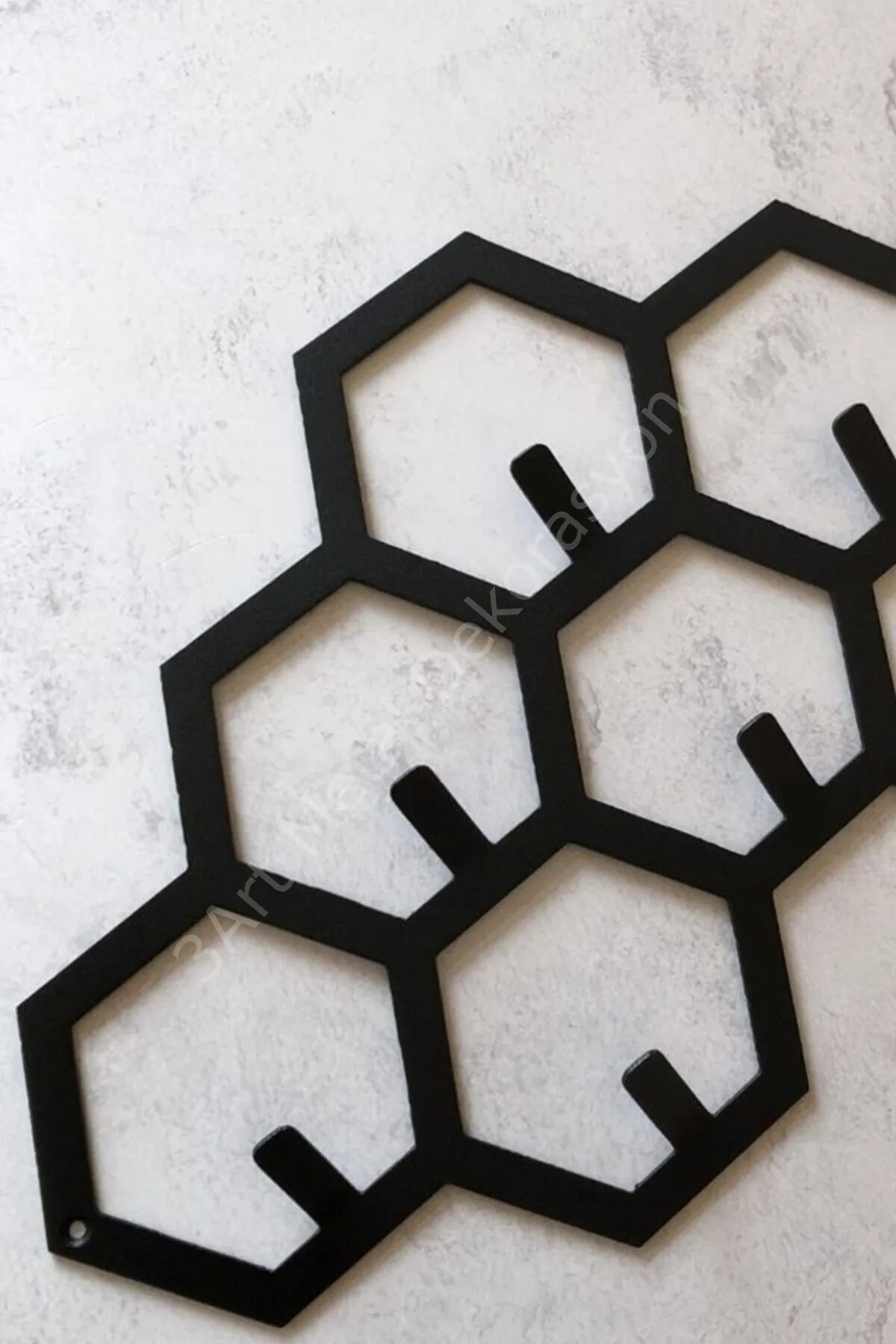 Geometrik Metal Duvar Askılığı
