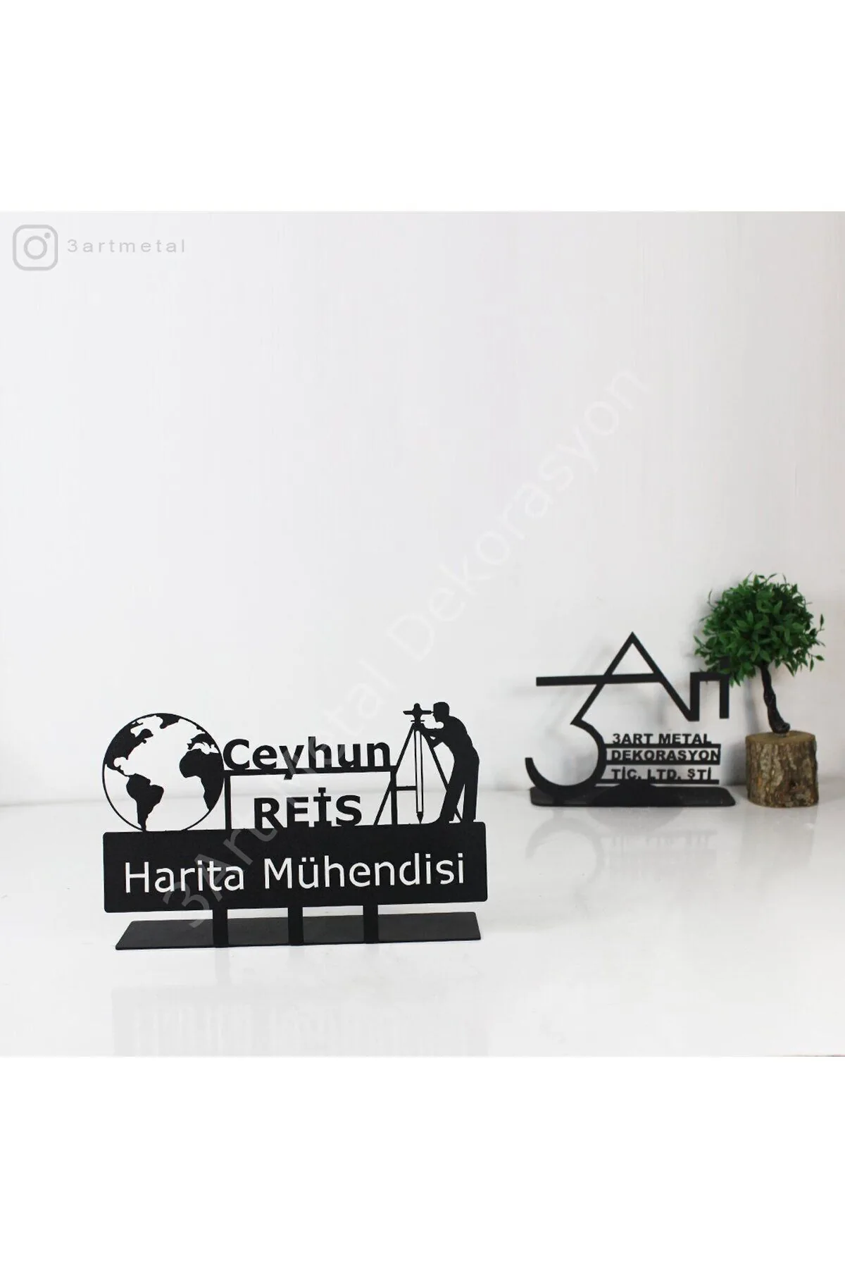 Harita Mühendisi Masaüstü İsimlik