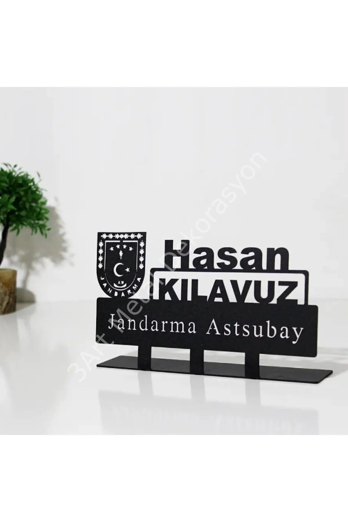 Jandarma Astsubay Masaüstü İsimlik