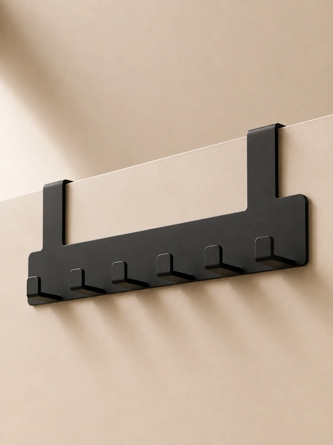Kapı Arkası Akısı Mat Siyah, Amerikan Kapı Arkası Akısı, Slim Metal Kapı Arkası Askı