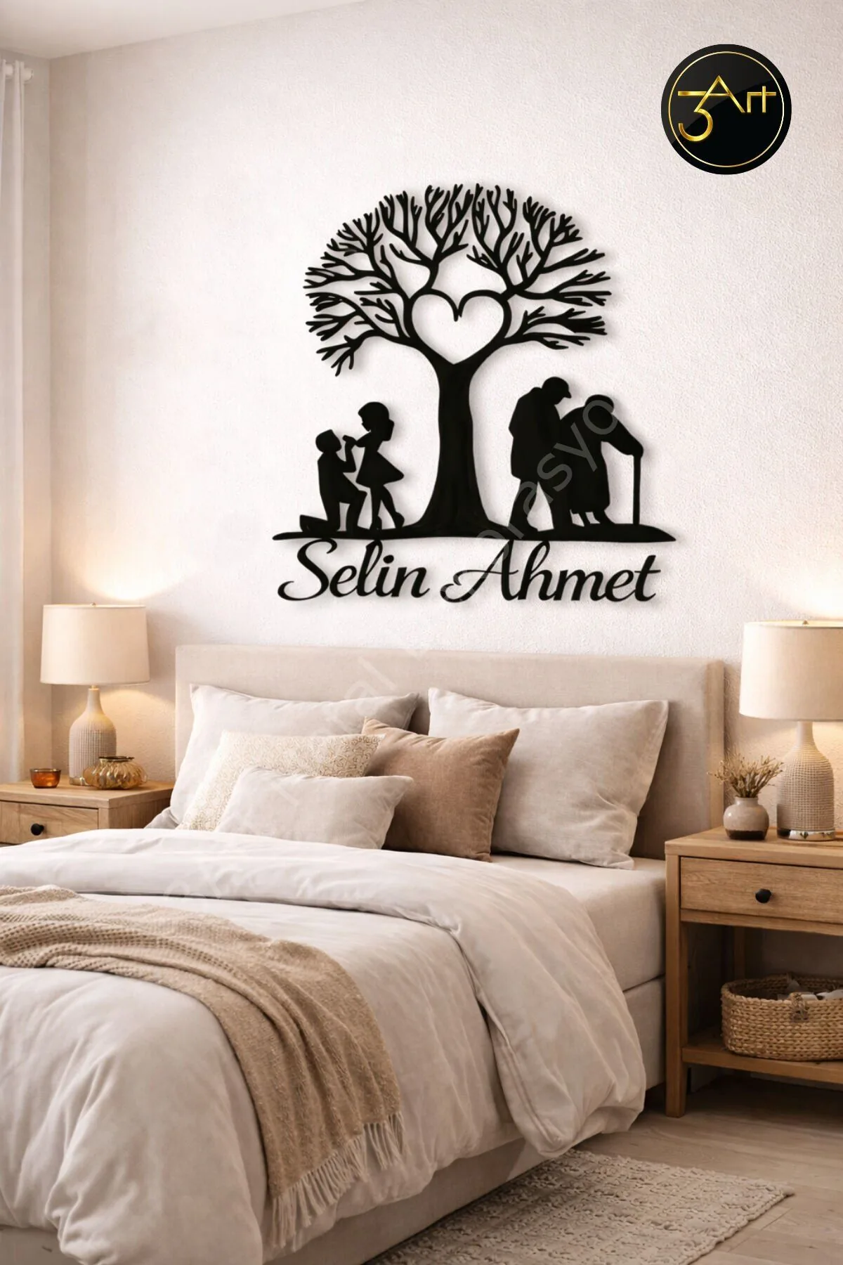Kişiye Özel Aile Temalı Duvar Dekoru