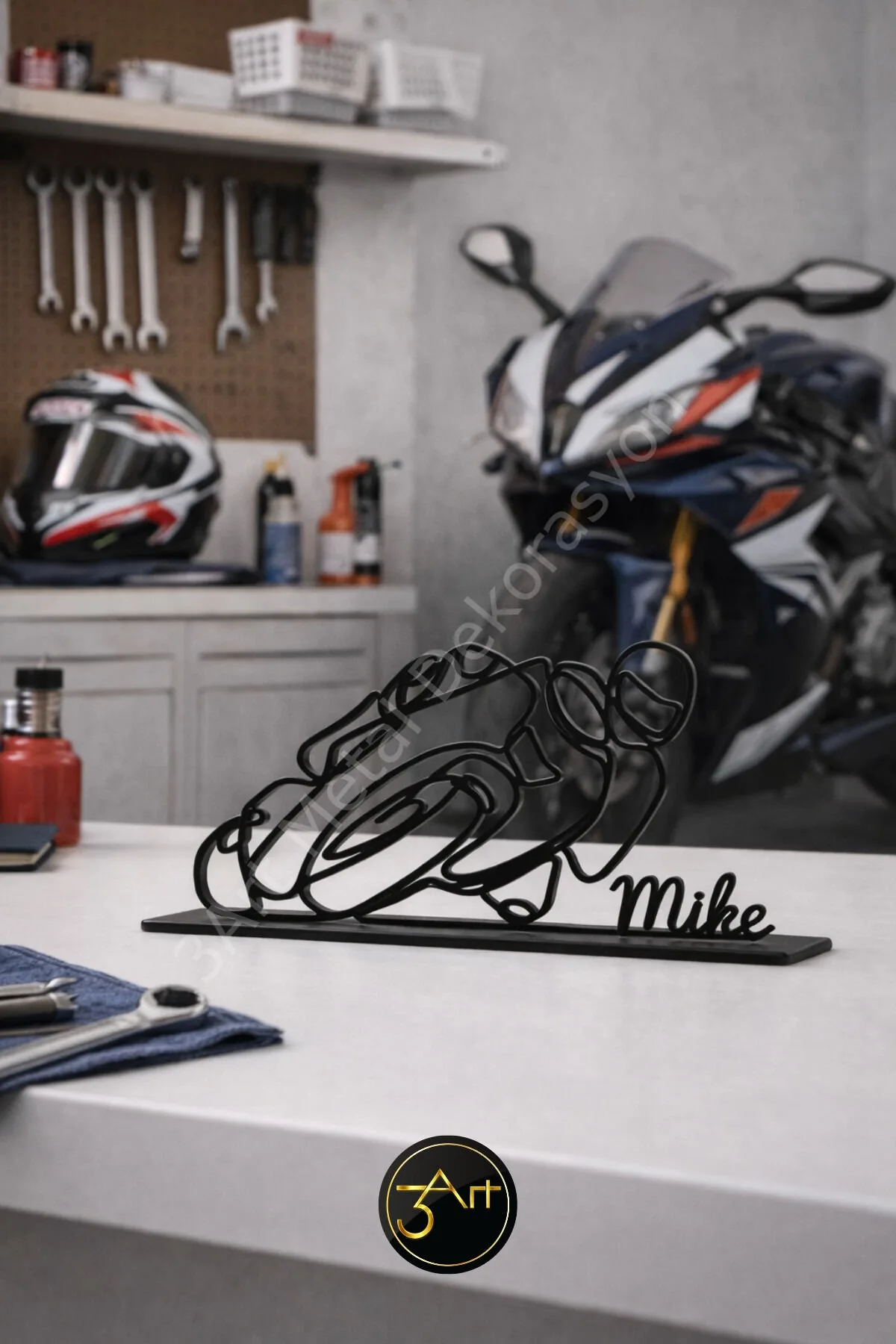 Kişiye Özel İsimli Motosiklet Dekoru