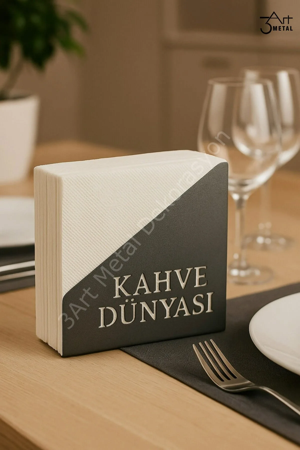 Kişiye Özel Metal Peçetelik