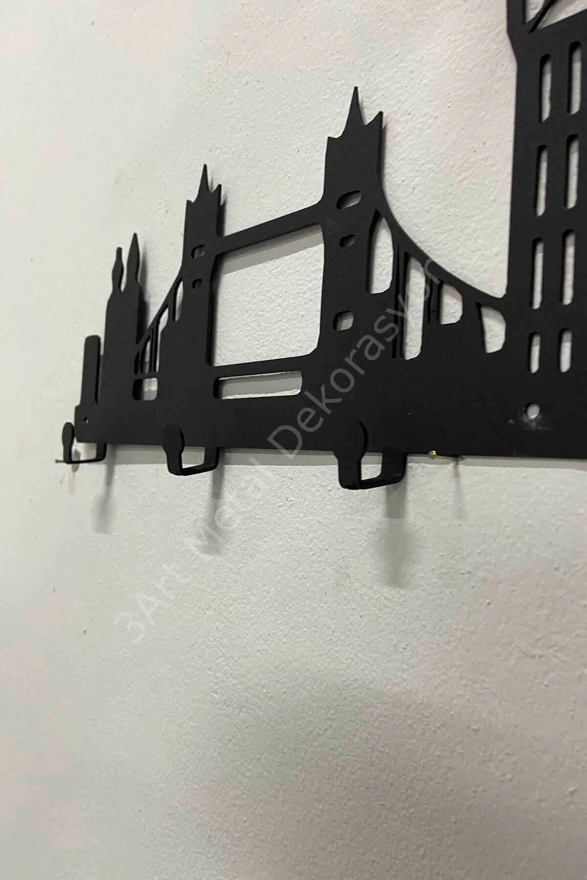 Londra Şehir Silüeti Metal Askılık