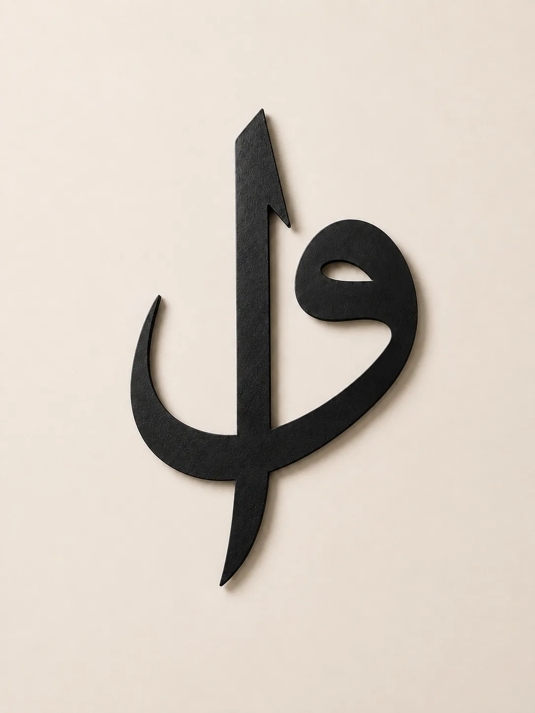 Metal Elif, Vav Harfi Duvar Dekoru