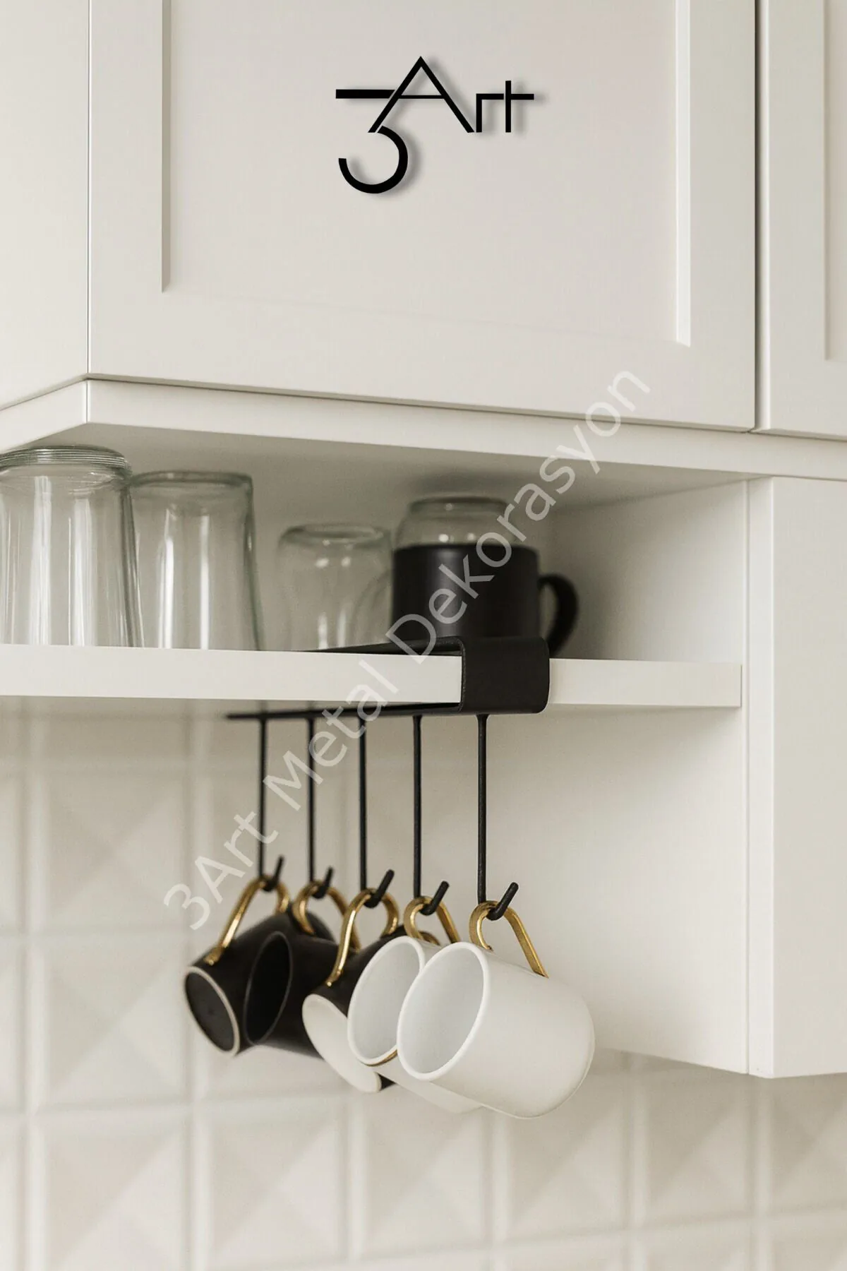 Metal Kancalı Fincan, Kupa, Cezve Askısı