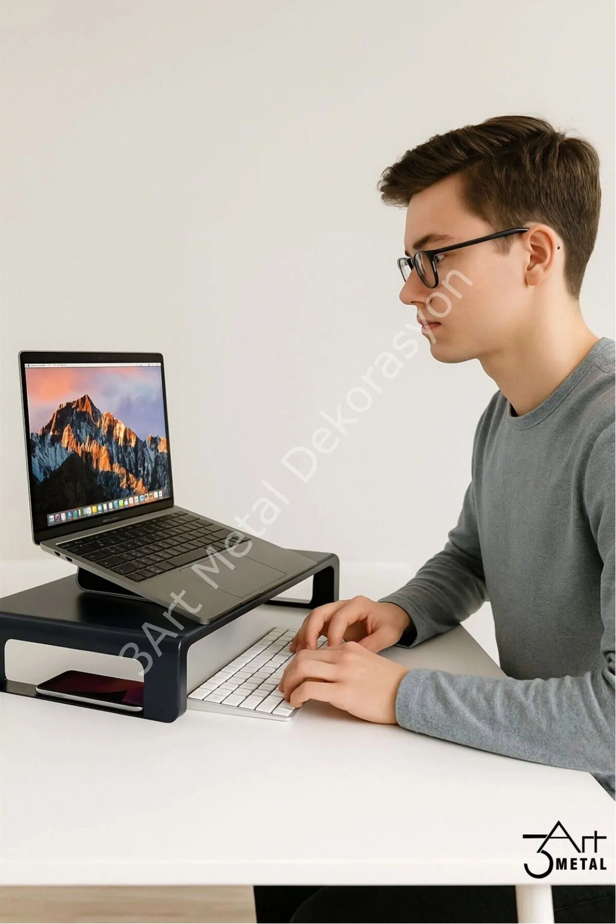 Metal Monitör ve Laptop Yükseltici Stand
