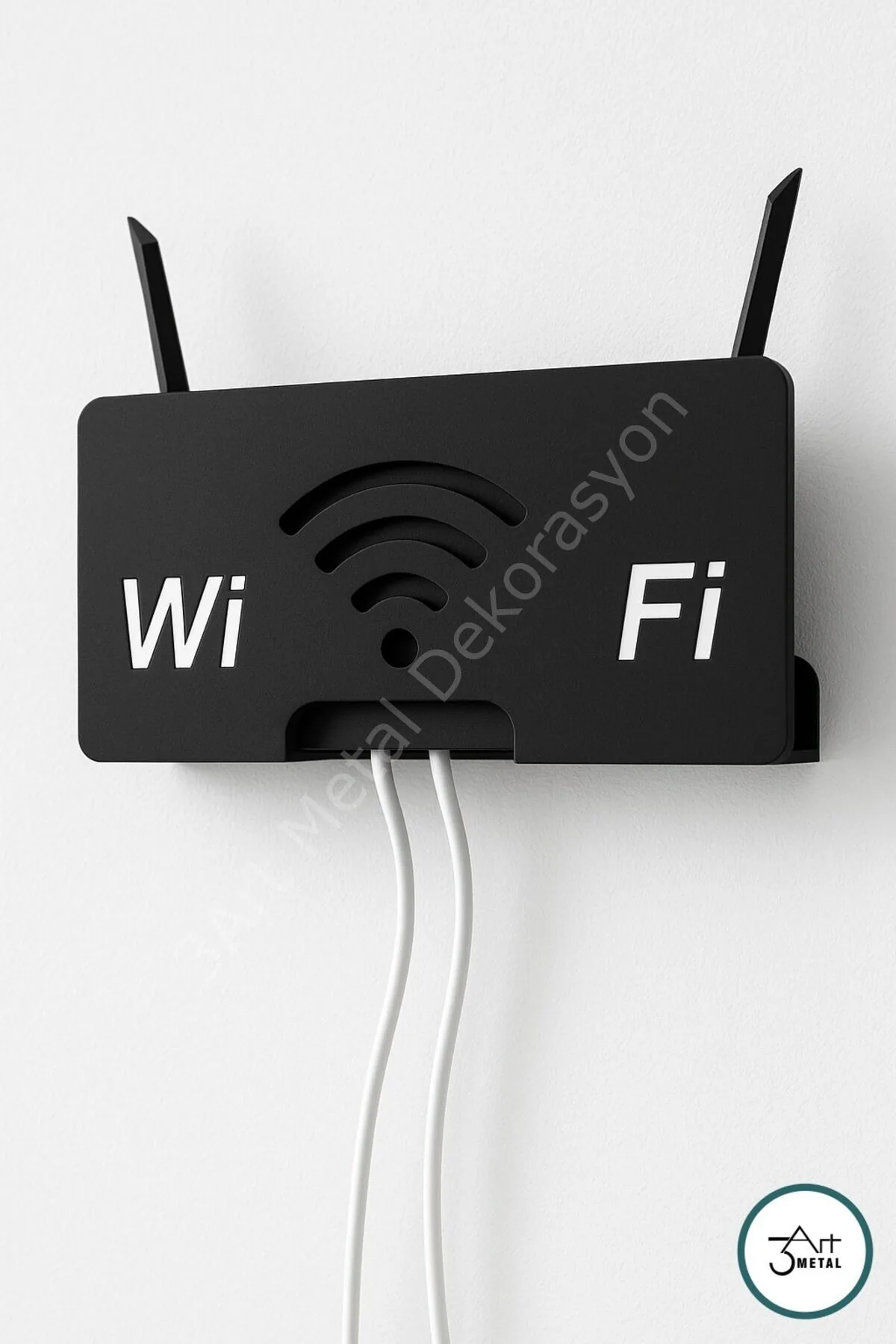 Şık Tasarımlı Metal Wi-Fi Modem ve Router Kablo Düzenleyici