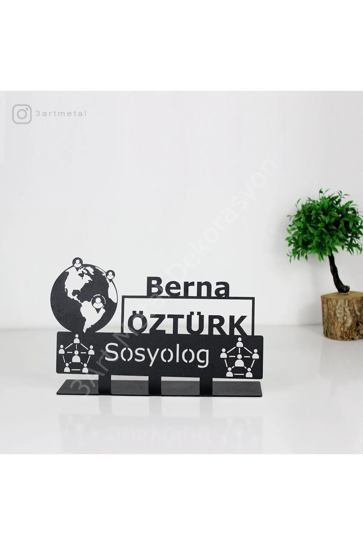 Kişiye Özel Sosyolog Masaüstü İsimlik