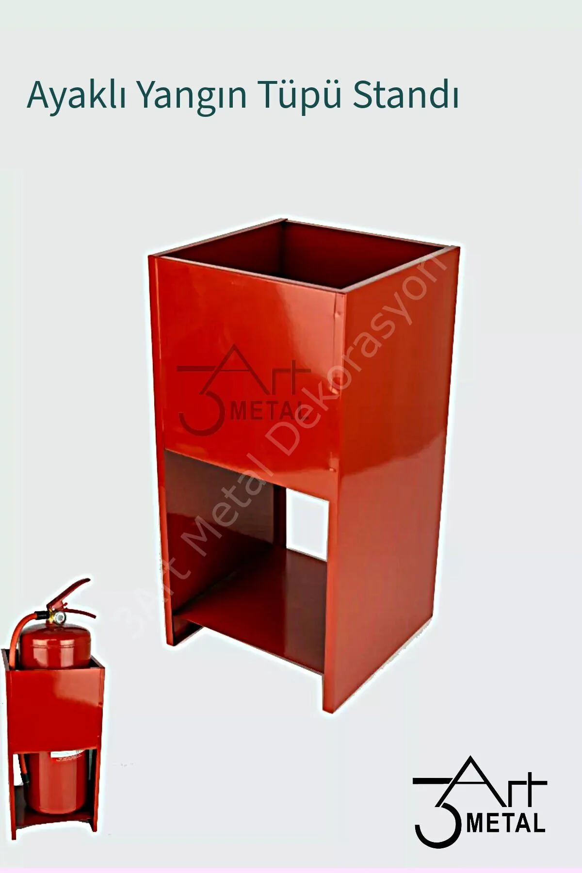 Yangın Söndürme Tüpü Standı — Ayaklı Stand