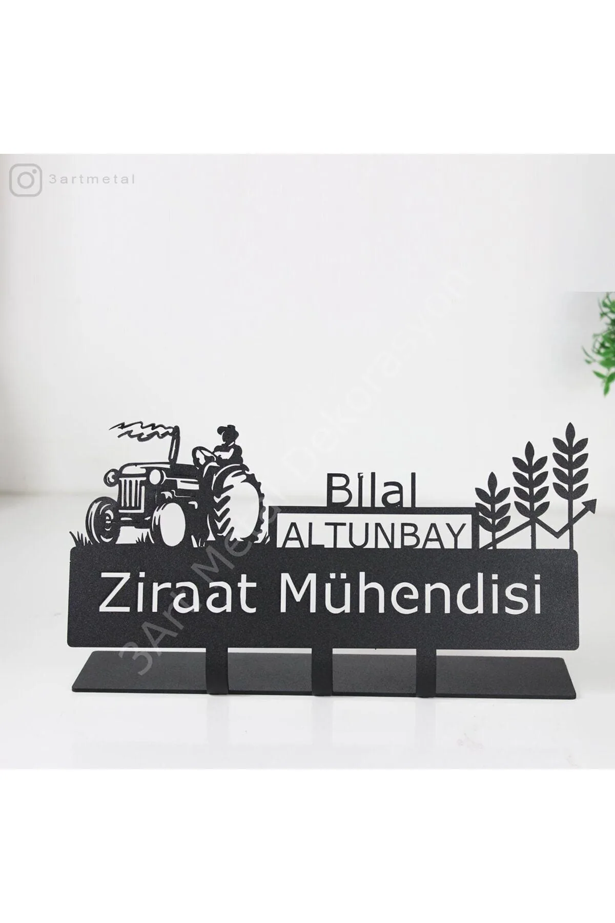 Kişiye Özel Ziraat Mühendisi Masaüstü İsimlik